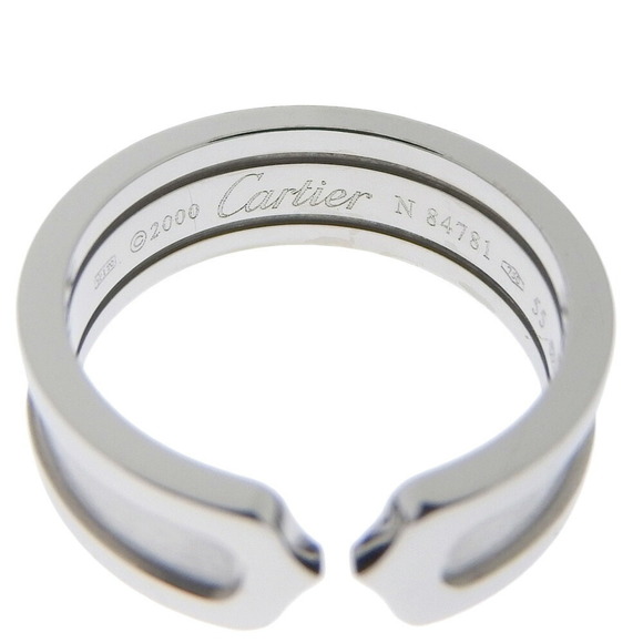 CARTIER Cartier C2 B4040500 K18 white gold No. 15 unisex ring - Picture 4 of 6